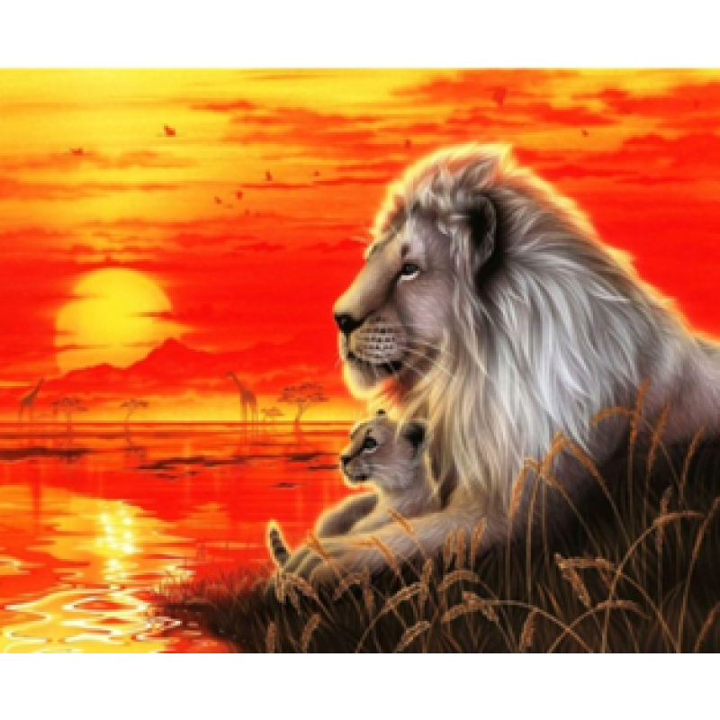 Картина за номерами “Король Лев“ 40*50см 3242 KNZ
