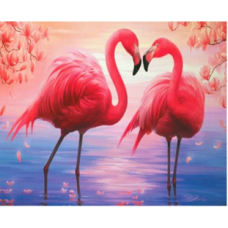 Картина за номерами “Пара рожевих фламінго“ 40*50см 30324 KNZ