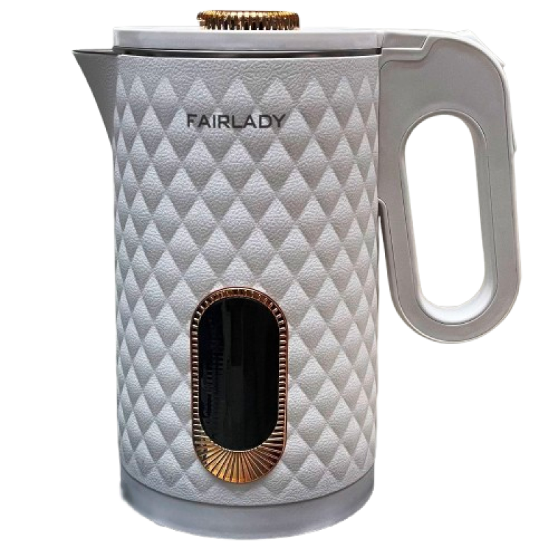 Чайник електричний “FairLady“ 2,3 літра білий FA-9807 KNZ Чайник електричний “FairLady“ 2,3 літра білий FA-9807 KNZ