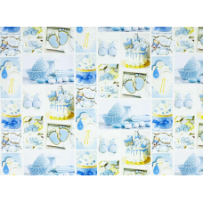 Крейдований папір - для хлопчика 10 аркушів - 100 х 70см, Unison, PVM10-105 KNZ