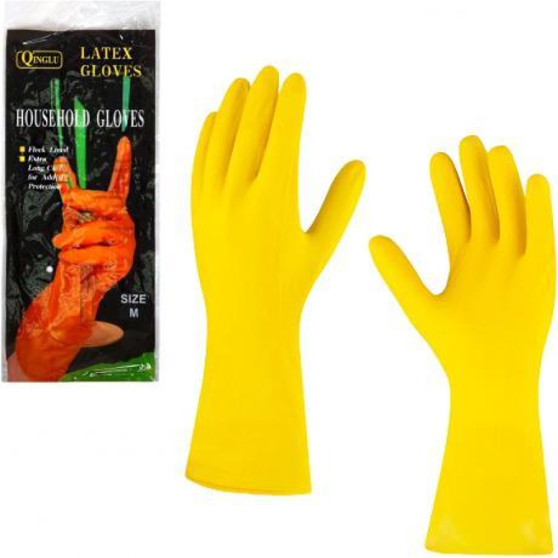 Рукавички латексні господарські “M“ KNZ Рукавички латексні господарські “M“ KNZ