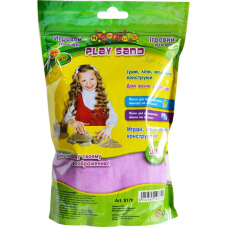 Пісок кінетичний 1 кг для моделювання в пакеті Бузковий 8170v KNZ