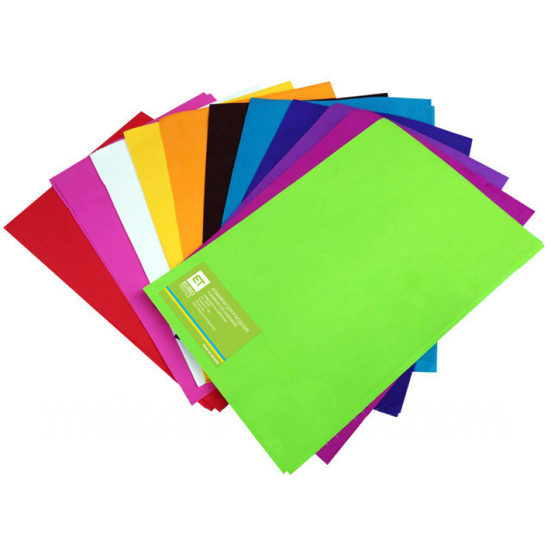 Фоамиран мікс 1мм 20х30см 10 листів JM-0264 KNZ