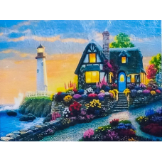 Алмазна мозаїка 30 х 40см “Маяк“ рулон в PVC (без підрамника) 60711_O GLD KNZ