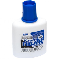 Клей ПВА 40 мл з пензликом “КіП“ KNZ