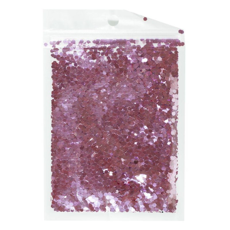 Конфетті шестигранник, рожевий 3мм, 15гр 6403 KNZ Конфетті шестигранник, рожевий 3мм, 15гр 6403 KNZ