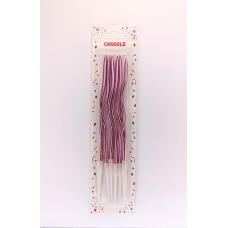 Набір свічок для торта “Коктейльний 12см“, золото рожеве, 6шт/уп Y-1 rose gold KNZ