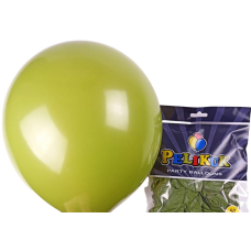 Кульки круглі Pelikuk 13“ (33 см) пастель трава 50шт/уп 1350C-104 KNZ