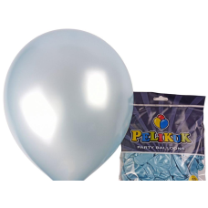 Кульки круглі Pelikuk 13“ (33 см) перламутр морська хвиля 50шт/уп 1350C-202 KNZ