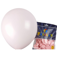 Кульки круглі Pelikuk 13“ (33 см) пастель ніжно-рожевий 50шт/уп 1350C-116 KNZ
