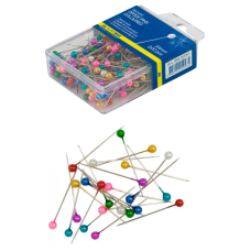 Булавки кольорові 34мм 200шт у пластиковій упаковці “Buromax“ BM.5250 KNZ