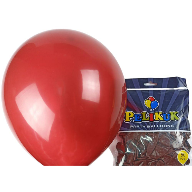 Кульки круглі Pelikuk 13“ (33 см) пастель бурий 50шт/уп 1350C-137 KNZ