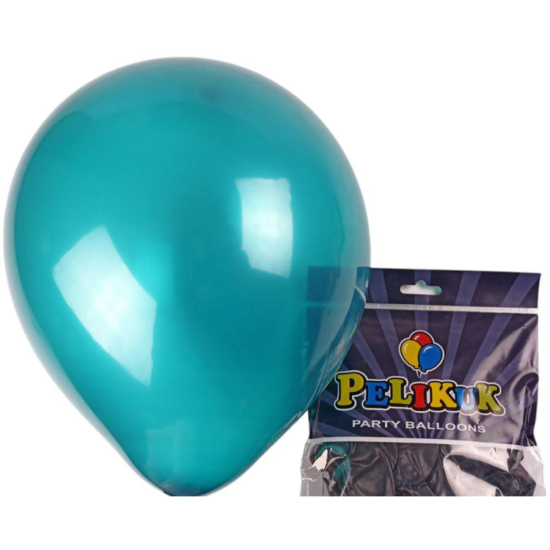 Кульки круглі Pelikuk 13“ (33 см) пастель смарагдовий 50шт/уп 1350C-140 KNZ
