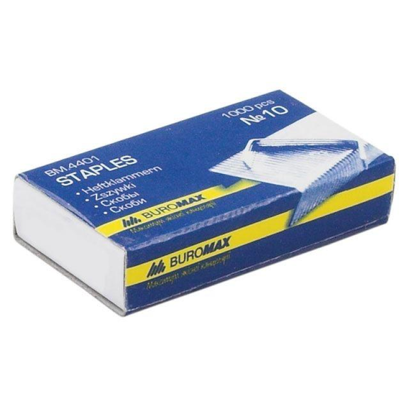 Скоба для степлера №10 Buromax 1000 шт KNZ Скоба для степлера №10 Buromax 1000 шт KNZ