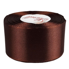 Атласна стрічка 5см x 33м Коричневий Unison LA5033-32 KNZ