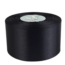 Атласна стрічка 5см x 33м чорна Unison LA5033-39 KNZ