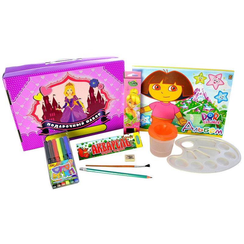 Подарунок першокласнику “Принцеси“ 10 предметів Економ KNZ