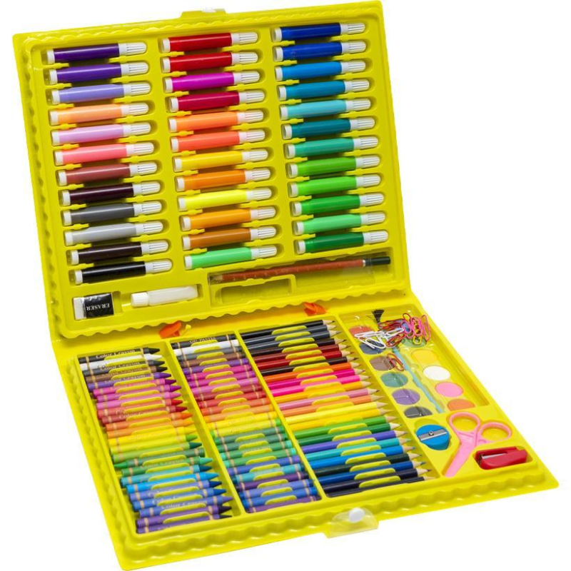 Художній набір для малювання у пластиковій валізі 150 предметів Набір комплект юного художника “G Duck“ KNZ