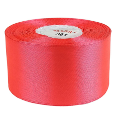 Атласна стрічка 5см x 33м Червоний Unison LA5033-23 KNZ