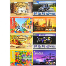 Альбом на скобі “Коленкор“ 20 аркушів/110 гр KNZ