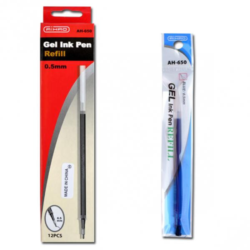 Гелевий стрижень AH-650 синій 0,5 мм KNZ