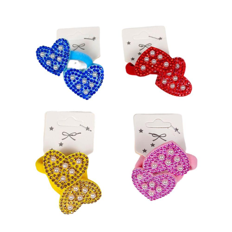 Гумка для волосся “Сердечки“ 10шт на блістері HB-001 KNZ