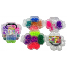 Набір гумок для плетіння браслетів 1500шт — 12 кольорів + міні станок, рогатки, гачки, кліпси 2201-3 KNZ