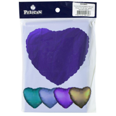 Кулька фольгована PELICAN серце 18“ (45см) сатин фіолетовий 5шт 833643 KNZ