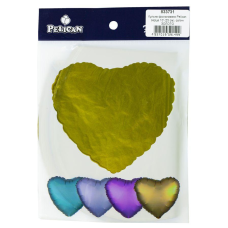 Кулька фольгована PELICAN серце 10“ (25см) сатин Золото (5шт) 833731 KNZ