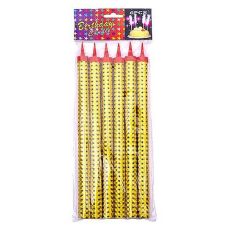 Свічки-феєрверк для тортів бенгальські 15см 6 штук | Холодний фонтан KNZ