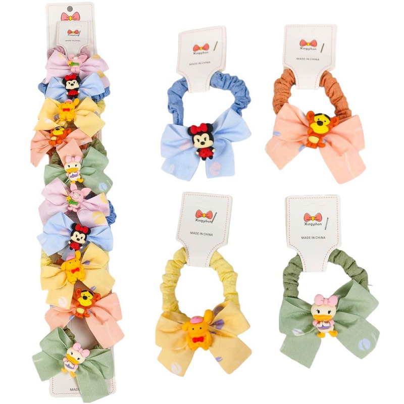 Гумка для волосся “Мультиплікаційні герої“ 10шт на блістері HB-013 KNZ