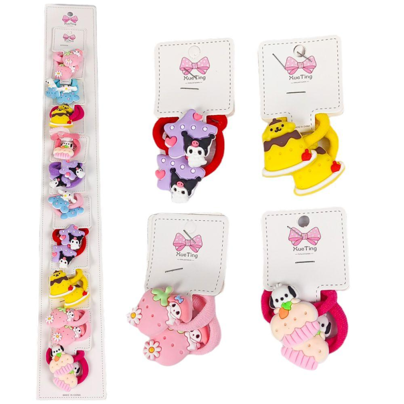 Гумка для волосся “Фруктові герої“ 20шт на блістері HB-015 KNZ Гумка для волосся “Фруктові герої“ 20шт на блістері HB-015 KNZ