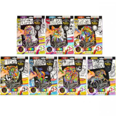 Набір для творчості “Оксамитова розмальовка фломастерами VELVET“ рос KNZ