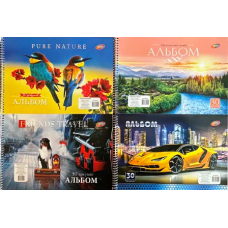 Альбом на спіралі “Колорит-Тон“ 30 аркушів/100 гр АПР-30 KNZ