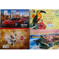 Альбом на спіралі “Колорит-Тон“ 20 аркушів/100 гр АПР-20 KNZ