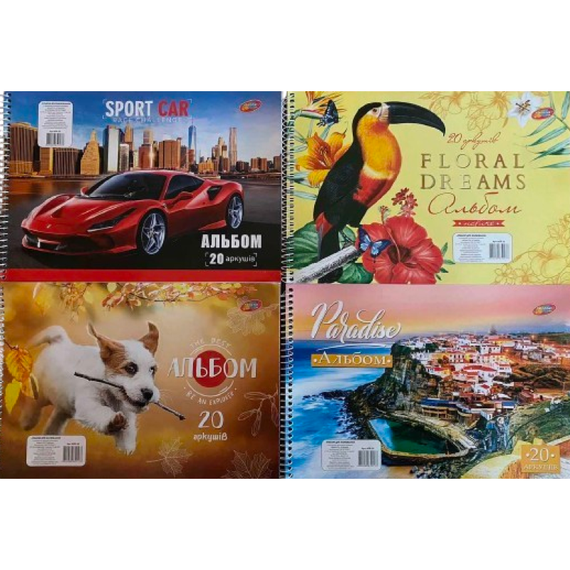 Альбом на спіралі “Колорит-Тон“ 20 аркушів/100 гр АПР-20 KNZ