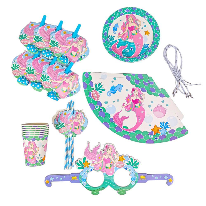Набір до дня народження “Русалочки“ на 6 персон, 36 предметів 10321 KNZ Набір до дня народження “Русалочки“ на 6 персон, 36 предметів 10321 KNZ