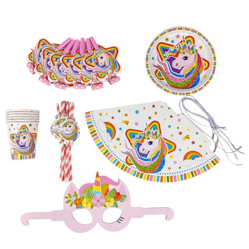 Набір до дня народження “Єдиноріг“ на 6 персон, 36 предметів 10324 KNZ Набір до дня народження “Єдиноріг“ на 6 персон, 36 предметів 10324 KNZ