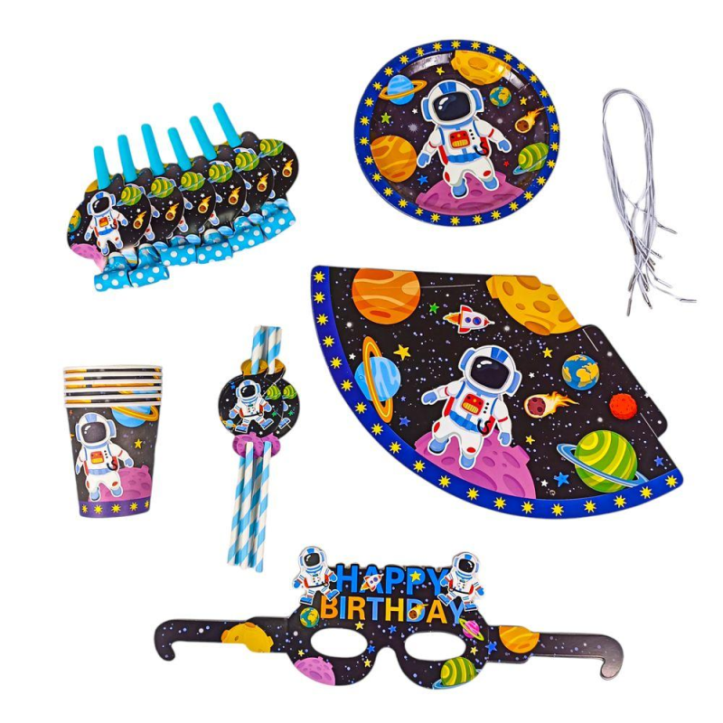 Набір до дня народження “Космонавт“ на 6 персон, 36 предметів 10322 KNZ Набір до дня народження “Космонавт“ на 6 персон, 36 предметів 10322 KNZ