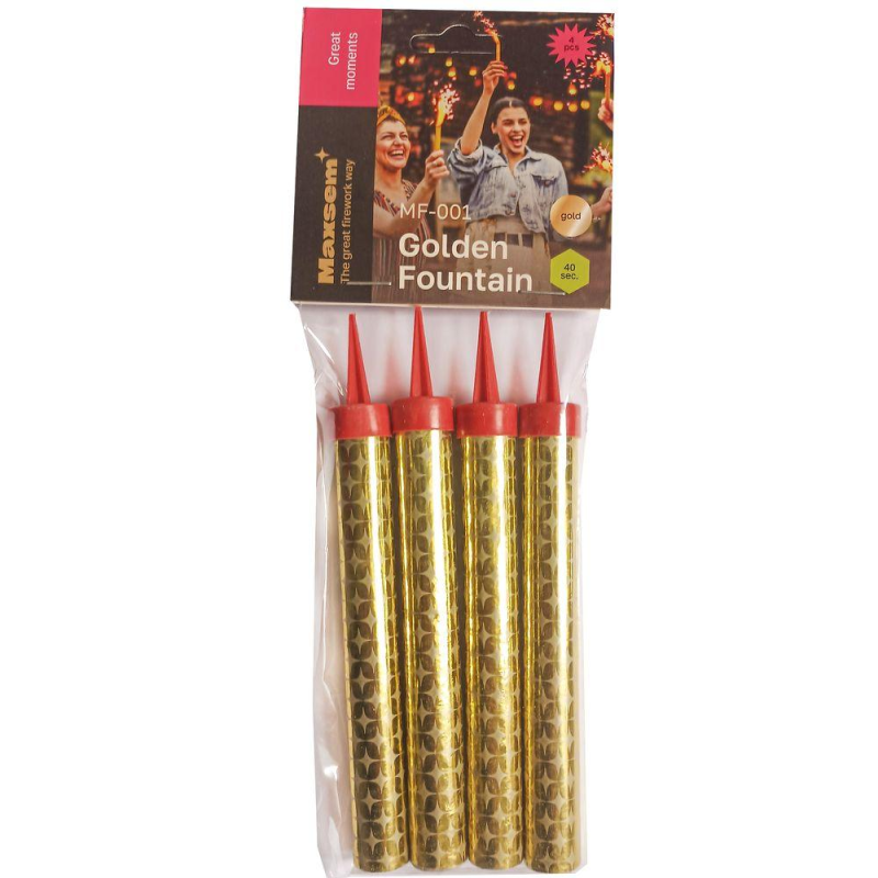 Набір свічок -4 шт -12,5 см, для торта “Холодний фонтан“ (40 секунд) MF-001 KNZ