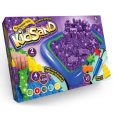 Кінетичний пісок “KidSand“ 1600г + пісочниця + формочки KS-02-01 KNZ