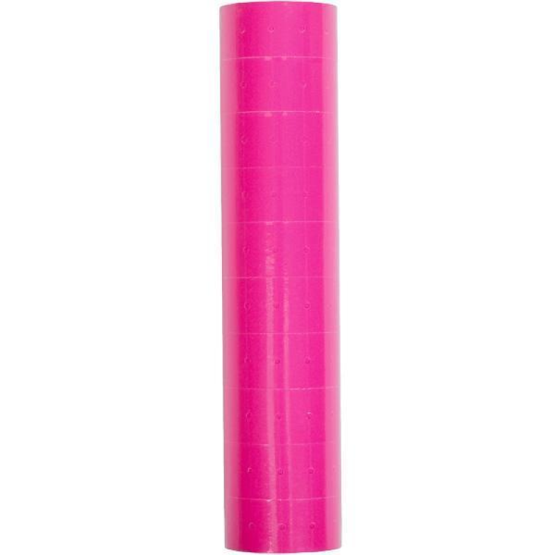 Цінник для однорядкового етикет-пістолета 20*11мм 10 бобін*300 штук Малиновий KNZ