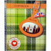 Блокнот для нотаток В5, бічна пружина,60 листів офсет, клітинка “Серія Лондон“, обкладинка м“яка Ц355035У KNZ