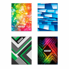 Зошит А4 тверда обкладинка, 176 аркушів, офсет, клітинка, “Серія Асорті“ ЗТП-038-МВ KNZ