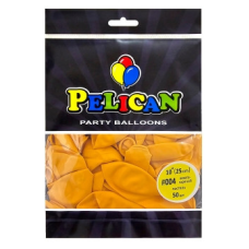 Кульки латексні 10“ (25см) пастель жовто-гарячий Pelican 50шт (810004) KNZ