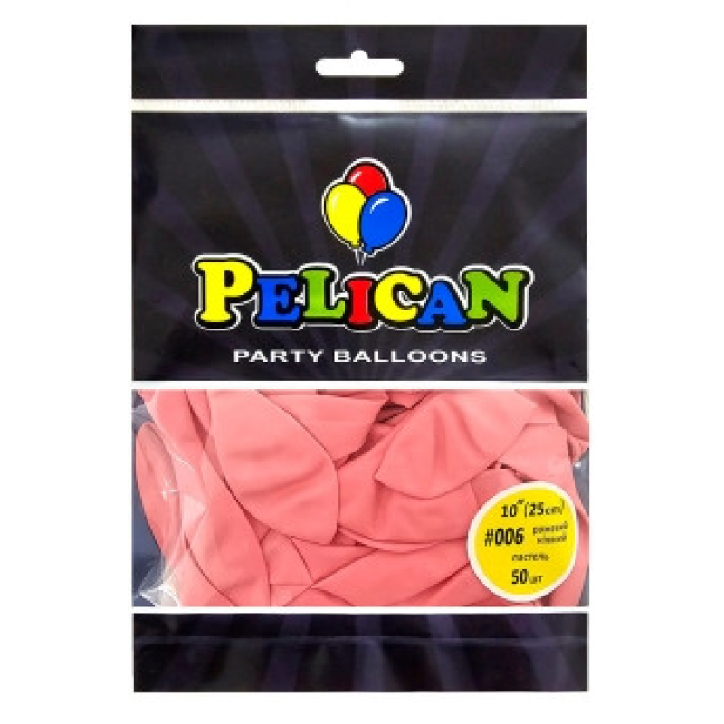 Кульки латексні 10“ (25см) пастель рожевий ніжний Pelican 50шт (810006) KNZ Кульки латексні 10“ (25см) пастель рожевий ніжний Pelican 50шт (810006) KNZ