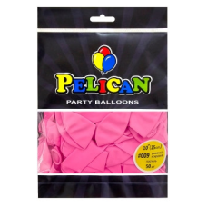 Кульки латексні 10“ (25см) пастель рожевий яскравий Pelican 50шт (810009) KNZ