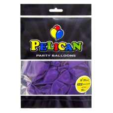 Кульки латексні 10“ (25см) пастель фіолетовий Pelican 50шт (810010) KNZ