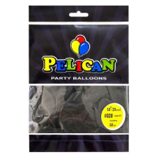 Кульки латексні 10“ (25см) пастель чорний Pelican 50шт (810028) KNZ