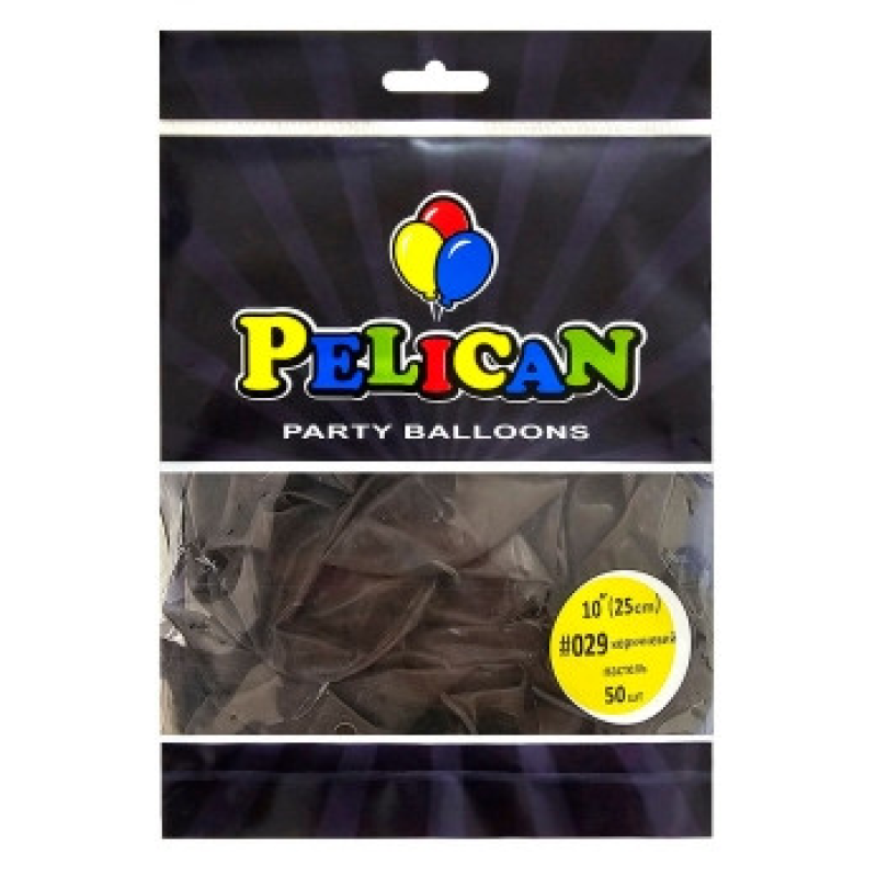 Кульки латексні 10“ (25см) пастель коричневий Pelican 50шт (810029) KNZ Кульки латексні 10“ (25см) пастель коричневий Pelican 50шт (810029) KNZ